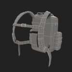 Bagpack human scifi military