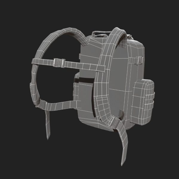 Bagpack human scifi military