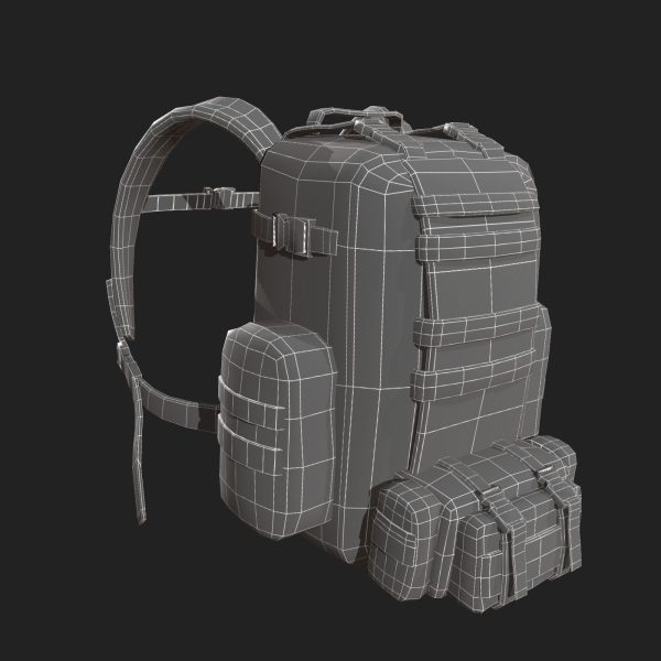 Bagpack human scifi military