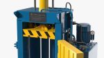 Bailing Machine Blue with Cardboard Briquette