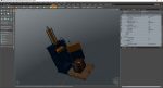 Bailing Machine Blue with Cardboard Briquette