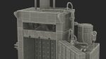 Bailing Machine Blue with Cardboard Briquette
