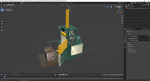 Bailing Machine Green with Cardboard Briquette
