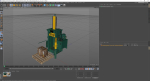 Bailing Machine Green with Cardboard Briquette