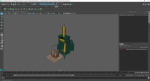 Bailing Machine Green with Cardboard Briquette