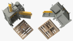 Bailing Machine Grey with Cardboard Briquette