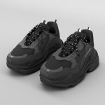 balenciaga triple s black