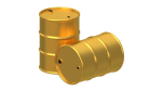 Barrel Gold And Stainless Steel
