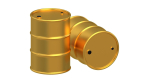 Barrel Gold And Stainless Steel