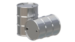 Barrel Gold And Stainless Steel