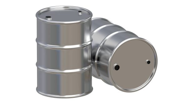 Barrel Gold And Stainless Steel