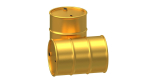 Barrel Gold And Stainless Steel