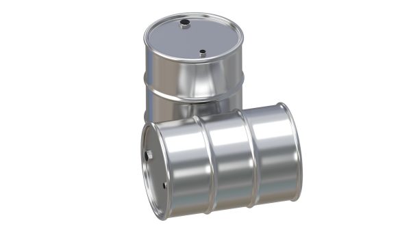 Barrel Gold And Stainless Steel