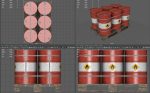 Barrels on a Pallet