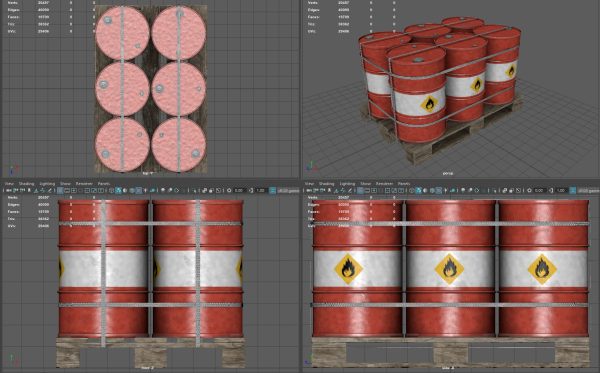 Barrels on a Pallet