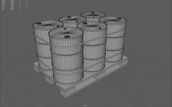 Barrels on a Pallet