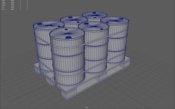 Barrels on a Pallet