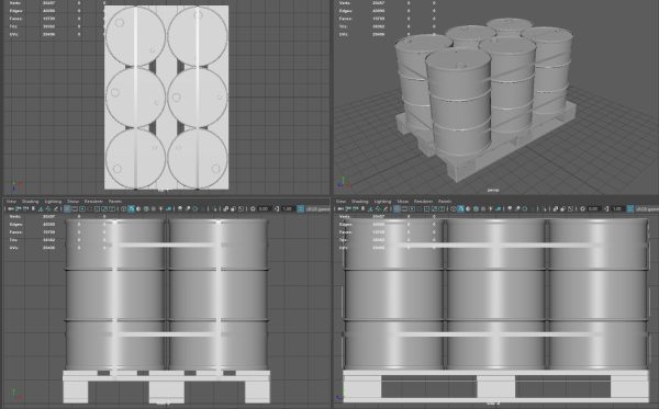 Barrels on a Pallet
