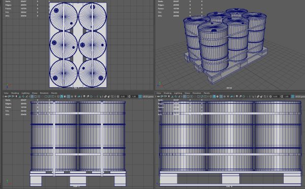 Barrels on a Pallet