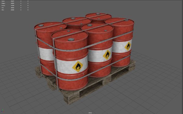 Barrels on a Pallet