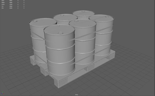 Barrels on a Pallet