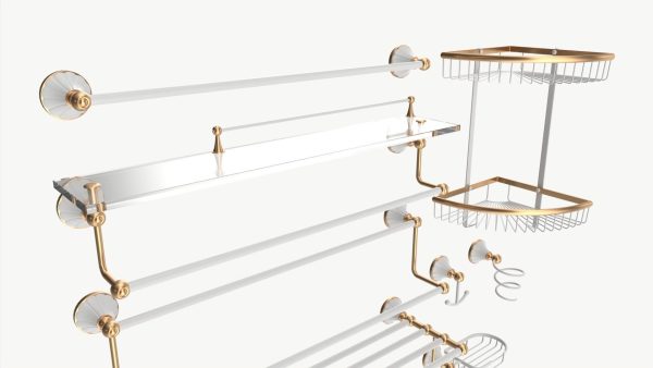 Bathroom Accessory Set Shelf Hanger