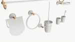 Bathroom Accessory Set Shelf Hanger