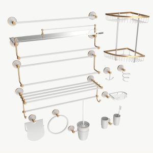 Bathroom Accessory Set Shelf Hanger