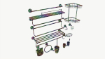 Bathroom Accessory Set Shelf Hanger