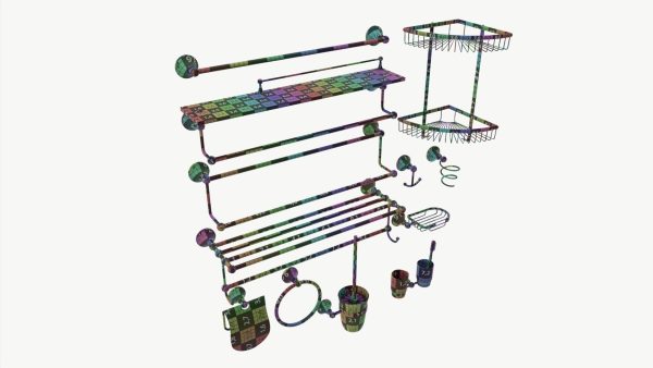 Bathroom Accessory Set Shelf Hanger