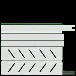 Bathroom shelf with rack and towel