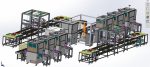 Battery laser welding machine production line