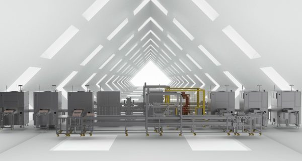 Battery laser welding machine production line