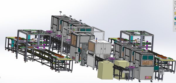 Battery laser welding machine production line