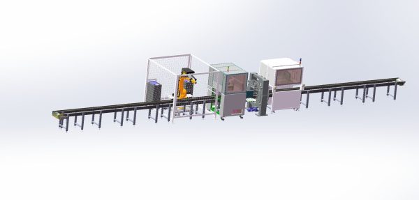 Battery laser welding machine production line