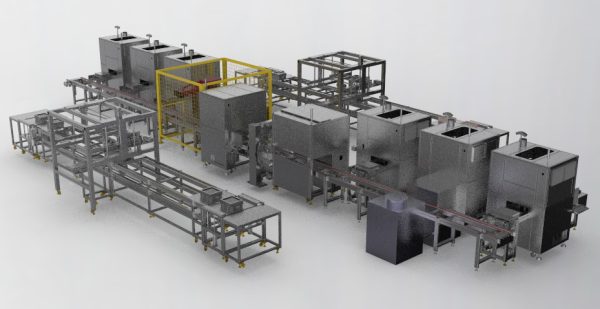 Battery laser welding machine production line