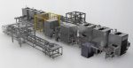 Battery laser welding machine production line