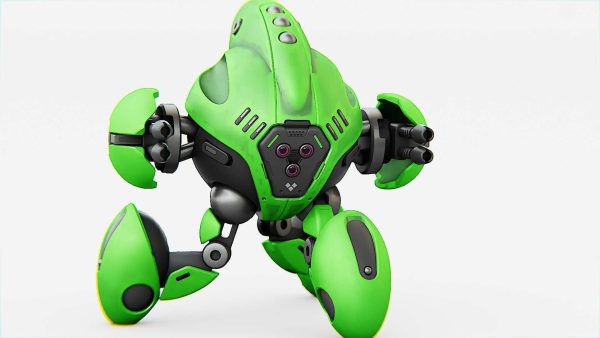 BATTLE DROID GREENGEM RIGGED
