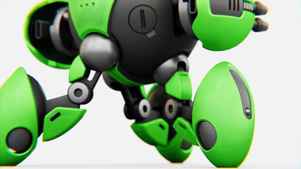 BATTLE DROID GREENGEM RIGGED