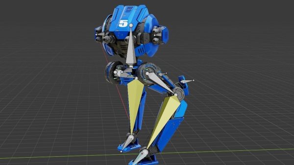 Battle Droid ZERA   rigged character