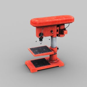 Bench drill lowpoly