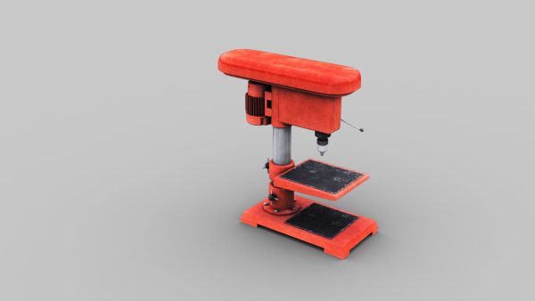 Bench drill lowpoly