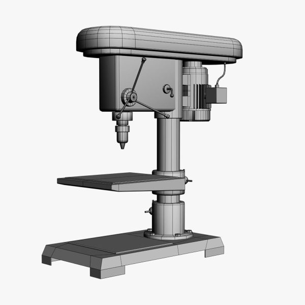 Bench drill lowpoly