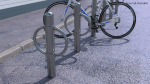 Bicycle Parking Rack Chrome