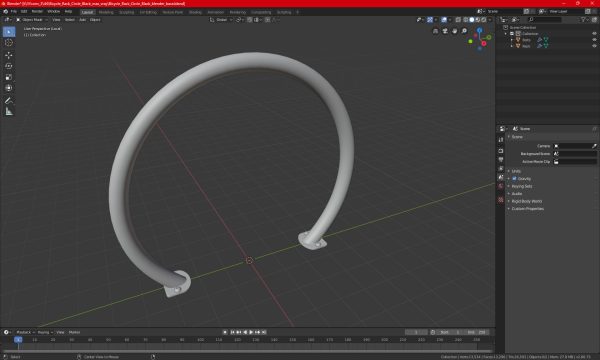 Bicycle Rack Circle Black
