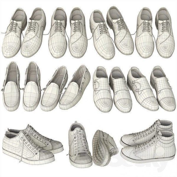 Big set of shoes