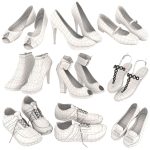 Big set of shoes
