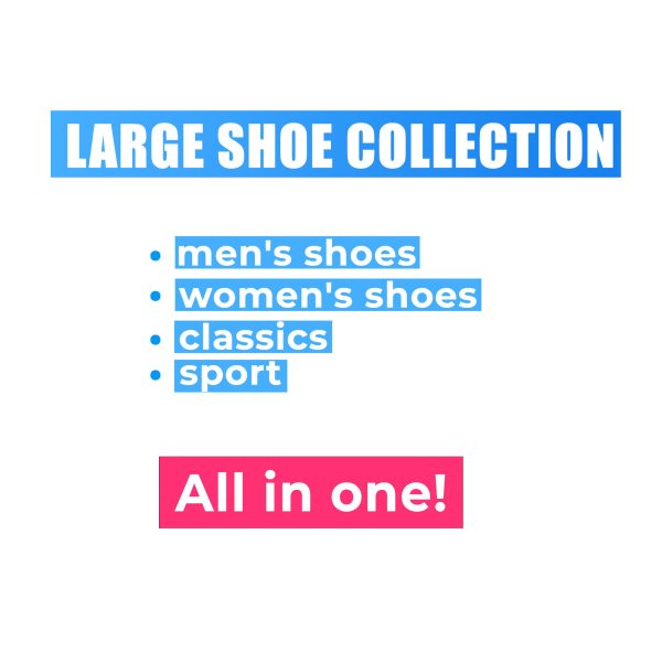 Big set of shoes