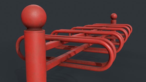 Bike Rack 10 PBR Game Ready