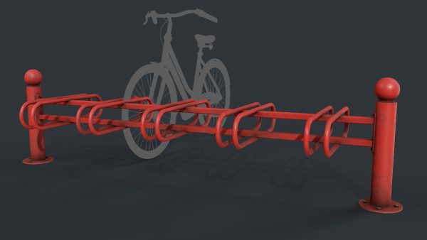 Bike Rack 10 PBR Game Ready